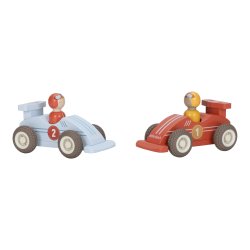 Little Dutch - Racerbiler med tr�k-slip og tr�figurer 