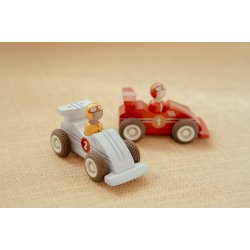 Little Dutch - Racerbiler med tr�k-slip og tr�figurer 