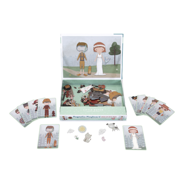 Little Dutch - Jim &amp; Rosa Magnetisk legekasse 