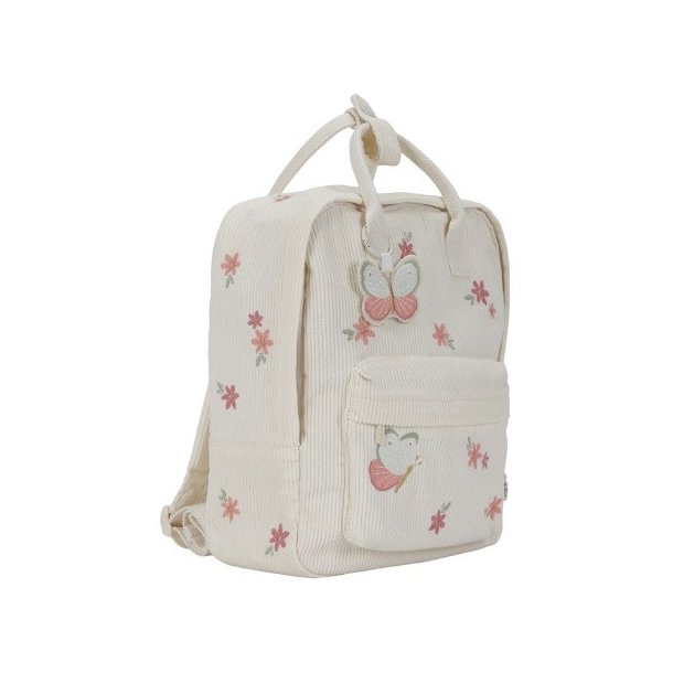Little Dutch - Rygs�k med blomster og sommerfugl - Offwhite (Februar)