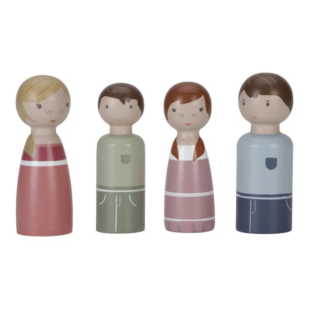 Little Dutch - Dukkest t. Dukkehus Rosa Familie