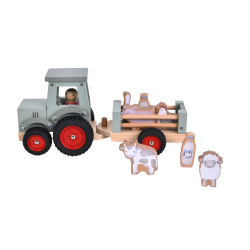 Little Dutch - Traktor m. Trailer - Little Farm