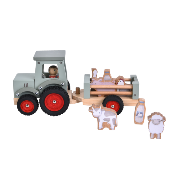 Little Dutch - Traktor m. Trailer - Little Farm