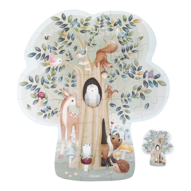 Little Dutch - Gulvpuslespil - Forest Friends 