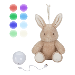 Little Dutch - Natlys med beroligende lyde Baby Bunny - Newborn