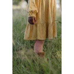 Little Dutch - Dress long sleeve Warm Yellow check^