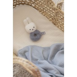 Miffy Rattle - Fluffy Blue^