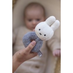 Miffy Rattle - Fluffy Blue^