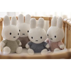 Miffy Kramme bamse 25cm - Fluffy Taupe^