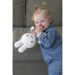 Miffy Kramme bamse 25cm - Fluffy Taupe^
