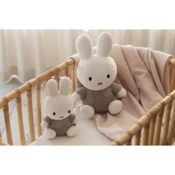 Miffy Kramme bamse 25cm - Fluffy Taupe^