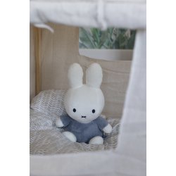 Miffy Kramme bamse 35cm - Fluffy Blue^