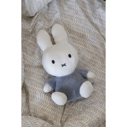 Miffy Kramme bamse 35cm - Fluffy Blue^