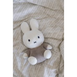 Miffy Kramme bamse 35cm - Fluffy Taupe^