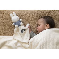Miffy Kramme bamse klud - Fluffy Blue^