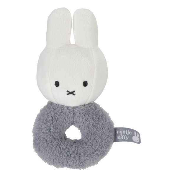 Miffy Rattle - Fluffy Blue^