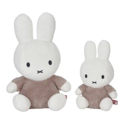 Miffy Kramme bamse 25cm - Fluffy Taupe^