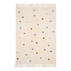 Little Dutch - Tppe Dot mixet Bl med latex bagside