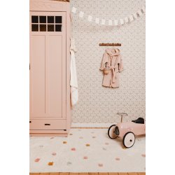 Little Dutch - Tppe Dot mixet Pink med latex bagside