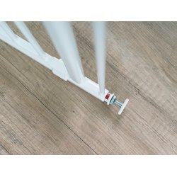 Safe &amp; Care - Presmonteret sikkerhedsgitter SC370-i - Metal - Hvid - Plastik - Hvid - 75-81 cm