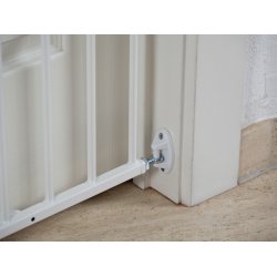 Safe &amp; Care - Skruemonteret sikkerhedsgitter SC101 - Metal - Hvid - Plastik - Hvid - 68-106 cm