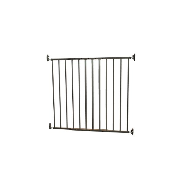 Safe &amp; Care - Skruemonteret sikkerhedsgitter SC101 - Metal - M�rkegr� - Plastik - M�rkegr� - 68-106 cm