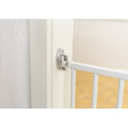Safe &amp; Care - SafeGate Kindergarten Gate - Metal - Hvid - Plastik - Hvid - 74,5 - 117,5 cm