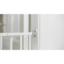 Safe &amp; Care - SafeGate Kindergarten Gate - Metal - Hvid - Plastik - Hvid - 74,5 - 117,5 cm