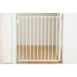 Safe &amp; Care - SafeGate Kindergarten Gate - Metal - Hvid - Plastik - Hvid - 74,5 - 117,5 cm