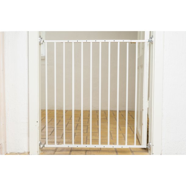 Safe &amp; Care - SafeGate Kindergarten Gate - Metal - Hvid - Plastik - Hvid - 74,5 - 117,5 cm