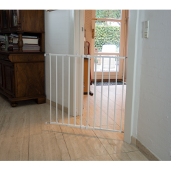 Safe &amp; Care - Skruemonteret sikkerhedsgitter SC111 - Metal - Hvid - Plastik - Hvid - 66-110 cm