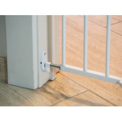 Safe &amp; Care - Skruemonteret sikkerhedsgitter SC111 - Metal - Hvid - Plastik - Hvid - 66-110 cm