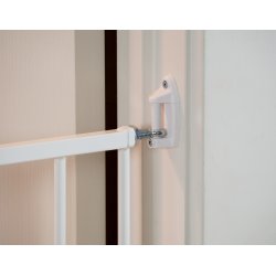 Safe &amp; Care - Skruemonteret sikkerhedsgitter SC111 - Metal - Hvid - Plastik - Hvid - 66-110 cm