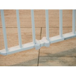 Safe &amp; Care - Skruemonteret sikkerhedsgitter SC111 - Metal - Hvid - Plastik - Hvid - 66-110 cm