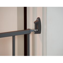 Safe &amp; Care - Skruemonteret sikkerhedsgitter SC111 - Metal - M�rkegr� - Plastik - M�rkegr� - 66-110 cm