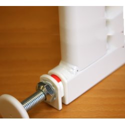 Safe &amp; Care - Presmonteret sikkerhedsgitter SC301-i - Metal - Hvid - Plastik - Hvid - 74,5-79,5 cm