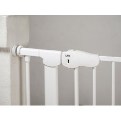 Safe &amp; Care - Presmonteret sikkerhedsgitter SC301-i - Metal - Hvid - Plastik - Hvid - 74,5-79,5 cm