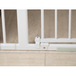 Safe &amp; Care - Presmonteret sikkerhedsgitter SC301-i - Metal - Hvid - Plastik - Hvid - 74,5-79,5 cm