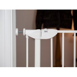 Safe &amp; Care - Presmonteret sikkerhedsgitter SC370-i - Metal - Hvid - Plastik - Hvid - 75-81 cm