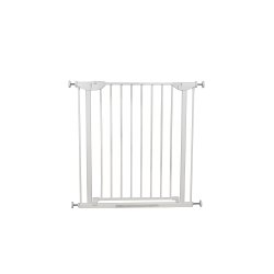 Safe &amp; Care - Presmonteret sikkerhedsgitter SC370-i - Metal - Hvid - Plastik - Hvid - 75-81 cm