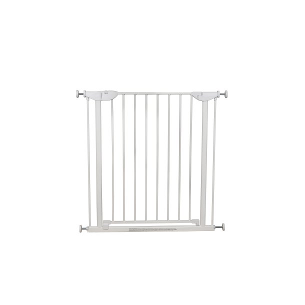 Safe &amp; Care - Presmonteret sikkerhedsgitter SC370-i - Metal - Hvid - Plastik - Hvid - 75-81 cm