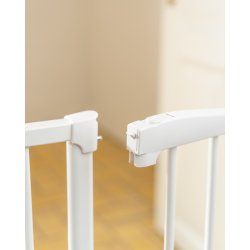 Safe &amp; Care - Presmonteret sikkerhedsgitter SC375 - Metal - Hvid - Plastik - Hvid - 73,5 - 78,5 cm