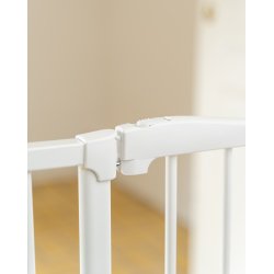 Safe &amp; Care - Presmonteret sikkerhedsgitter SC375 - Metal - Hvid - Plastik - Hvid - 73,5 - 78,5 cm