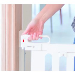 Safe &amp; Care - Skruemonteret sikkerhedsgitter SC500 - Plastik Hvid - Tr� - Hvid 76-105 cm