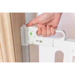 Safe &amp; Care - Skruemonteret sikkerhedsgitter SC500 - Plastik Hvid - Tr� - Hvid 76-105 cm