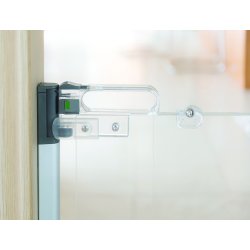 Safe &amp; Care - Skruemonteret sikkerhedsgitter SC510 - Metal - Alu-farvet - Panel - Transparent - 75-100 cm