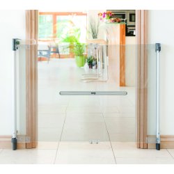 Safe &amp; Care - Skruemonteret sikkerhedsgitter SC510 - Metal - Alu-farvet - Panel - Transparent - 75-100 cm