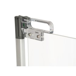 Safe &amp; Care - Skruemonteret sikkerhedsgitter SC510 - Metal - Alu-farvet - Panel - Transparent - 75-100 cm