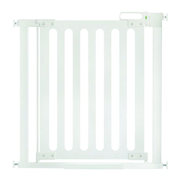 Safe &amp; Care - Presmonteret sikkerhedsgitter SC531 - Plastik - Hvid - Tr - Hvid 76-96 cm