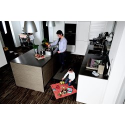 Safe &amp; Care - Selvkl�bende komfurafsk�rmning SC545 - Metal - Alu-farvet - Plastik - Sort - 57-90 cm